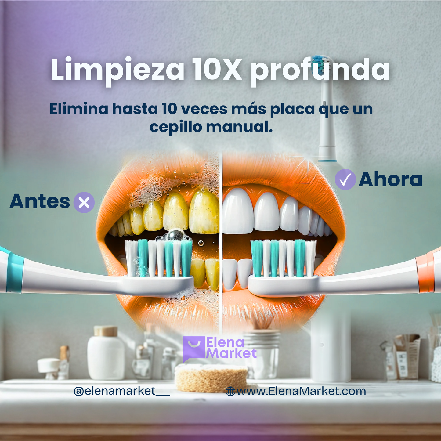 LumiDent - Cepillo eléctrico para blanqueamiento dental